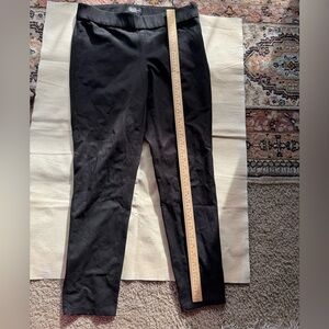 White House Black Market the Leggings Black Pants Womens Size 10 Zipper Ankle